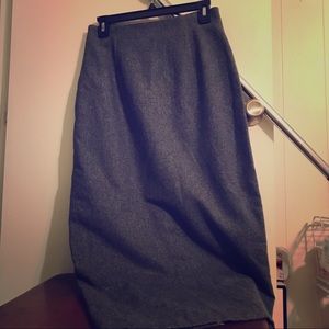 Grey Pencil Skirt